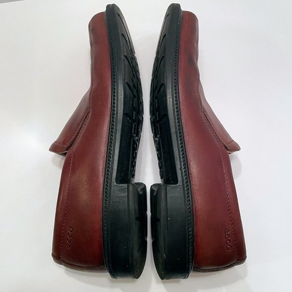 Ecco Arlanda Brown Leather Apron Toe Slip On Loafers Men\'s Size: 42 = 8/8.5 main image 11